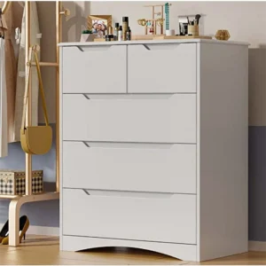 the wavy 5 drawer dresser