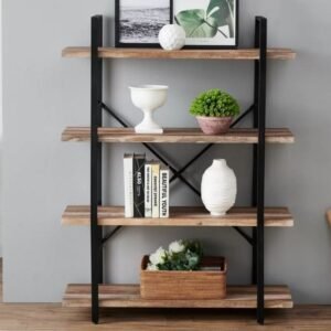 Minimalist Industrial Etagere Bookcase